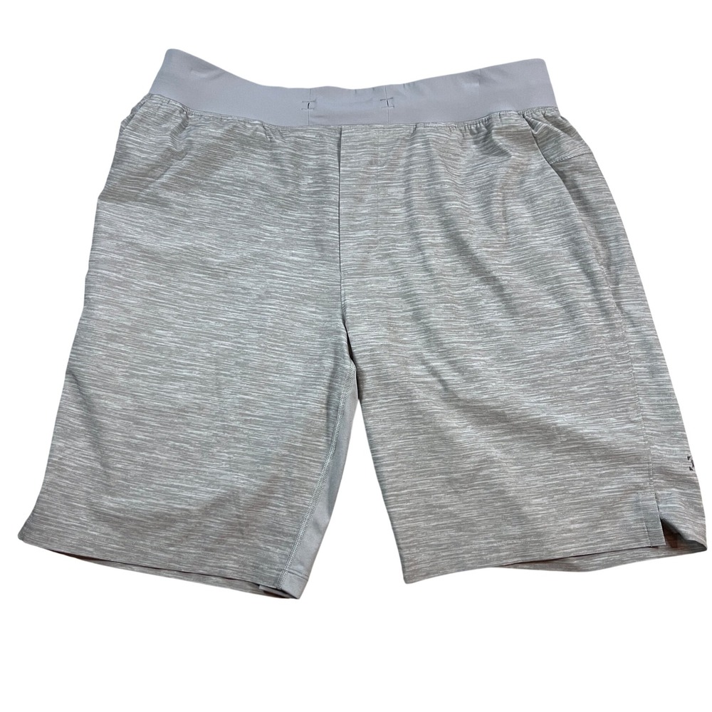 Lululemon T.H.E. Short Linerless 9" Training Athletic Mens Large Gray Heathered